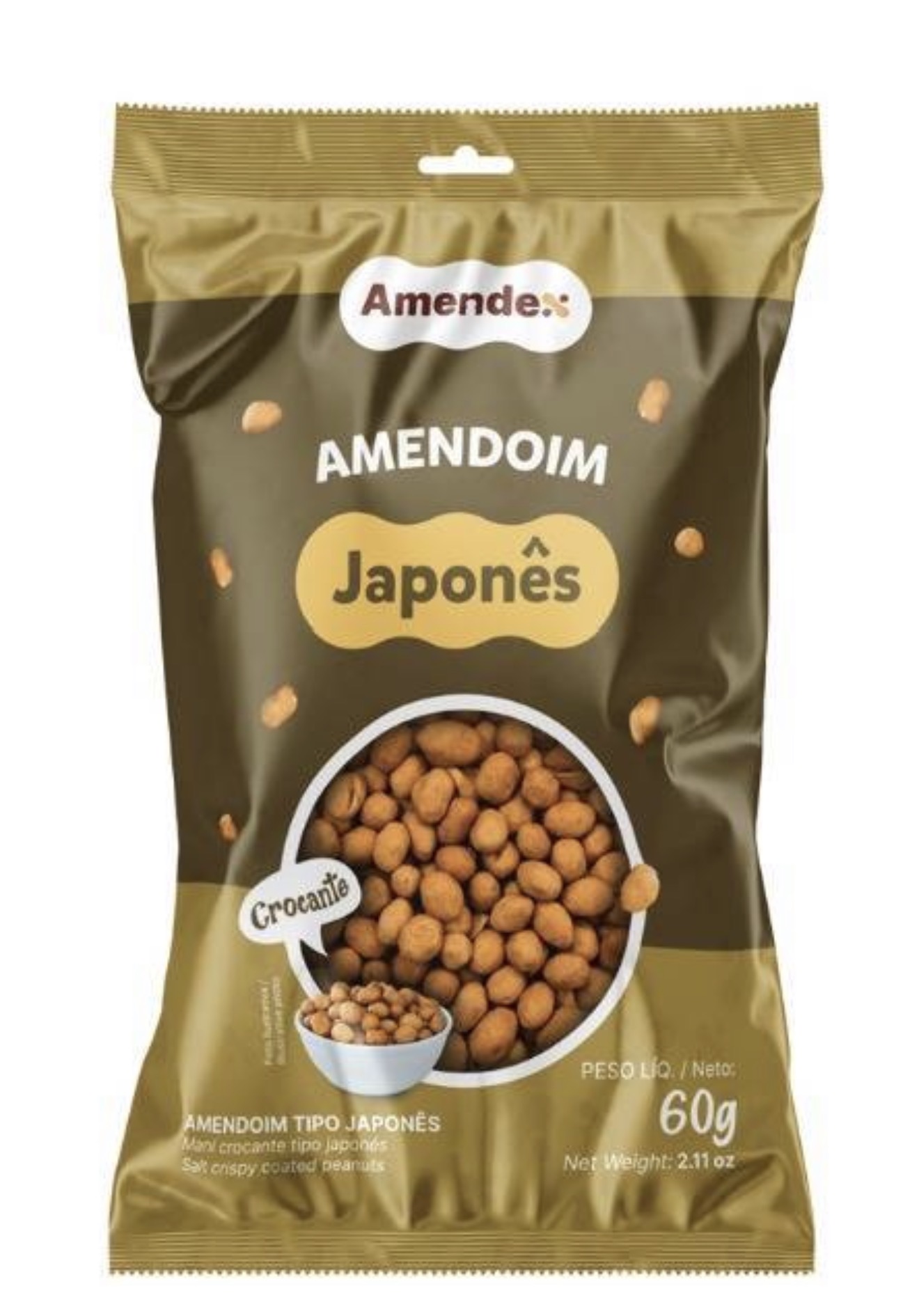 Amendupã Amendoim Japonês Crocante – 60 g