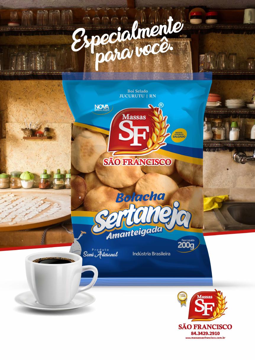 Biscoito São Francisco Sertaneja Amanteigada