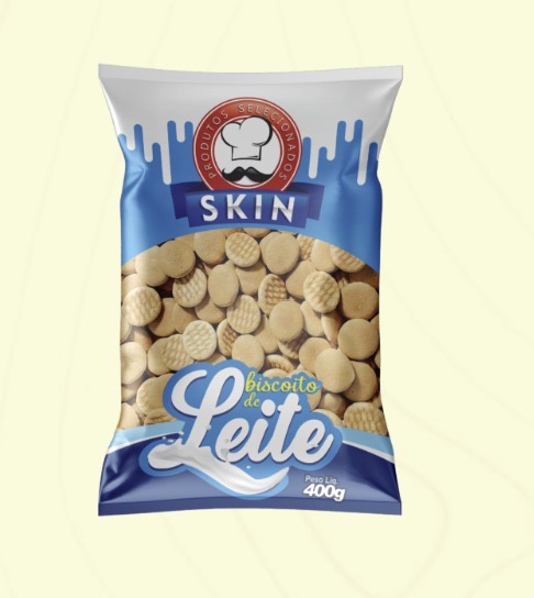 Skin Biscoito de Leite – 300 g • Caixa com 10 unidades
