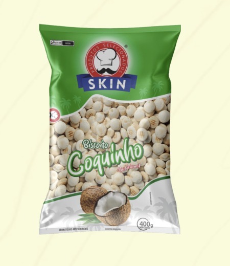 Skin Biscoito Coquinho Tradicional – 300 g • Caixa com 10 unidades